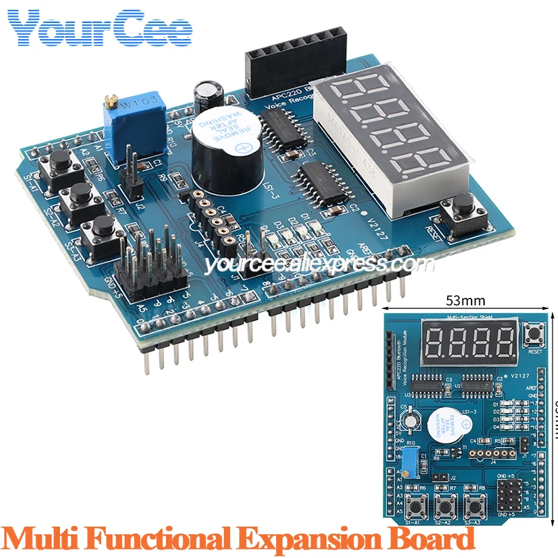 Multi functional expansion board module microcontroller development board LM35 IR integrated receiver head sensor interface