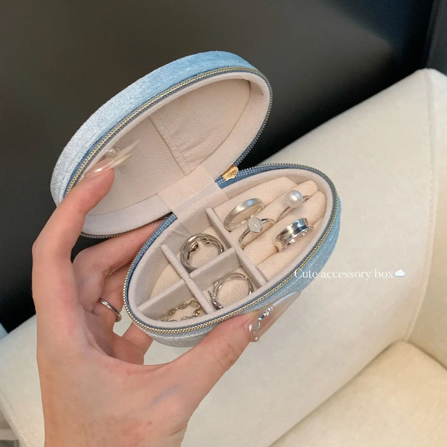 Portable Jewelry Storage Secure Luxurious Jewelry Case Ring Storage Box Elegant Ring Display Box For Anniversary Wedding Jewelry