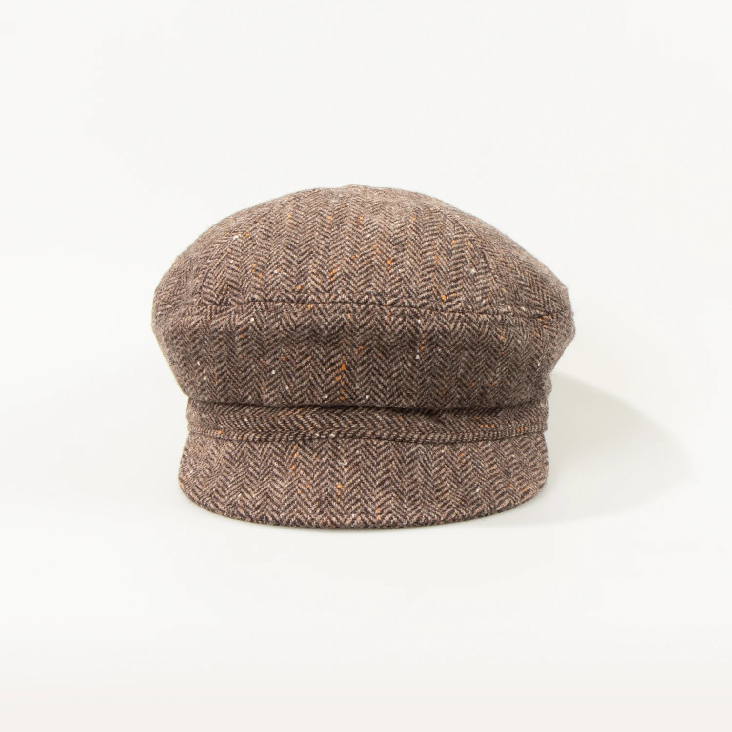 Sigsig fall and winter new wool tweed mixed weave newsboy cap Japanese retro painter hat front and back wearing beret