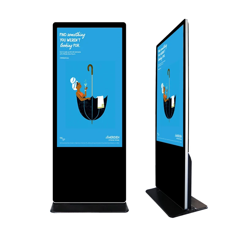 Advertising Player FHD LCD Floor Standing Digital Signage Display 42/55/65 Inch Touch Screen Digital Elevator Retail Store