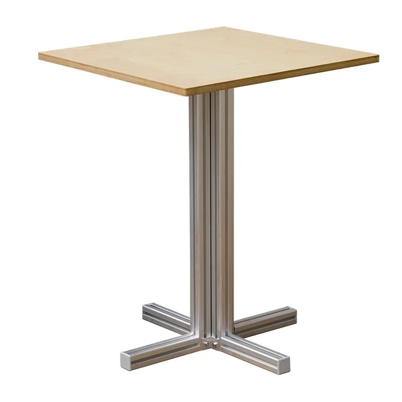 Aluminum Profile Table and Chair Birch Ocean Board Coffee Table Aluminum Alloy Ocean Board Table