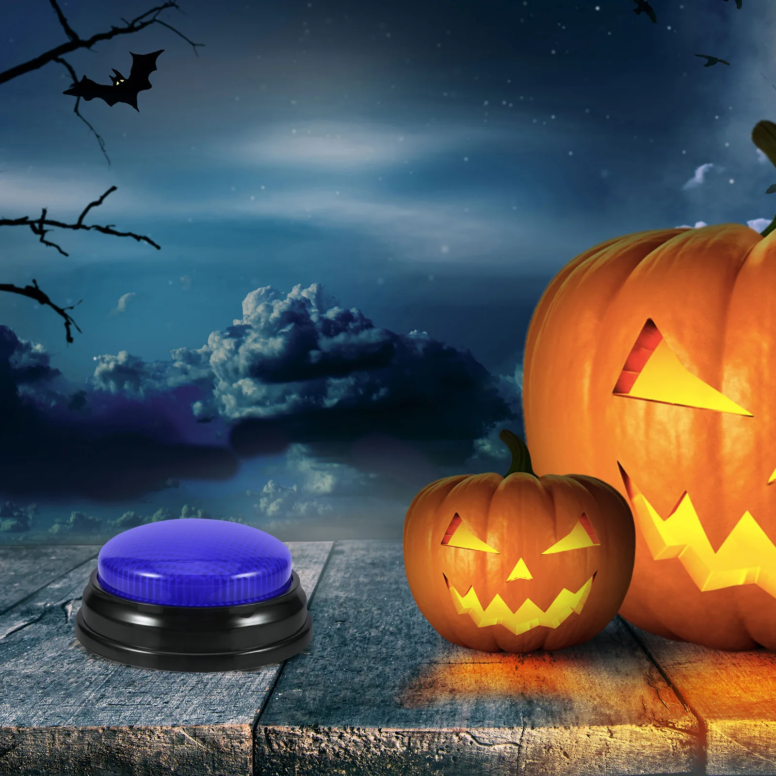 ปุ่มเสียงแกล้งเพื่อน 1 ชิ้น พร้อมเอฟเฟกต์แสง สำหรับงานแต่งงาน เทศกาล สำนักงาน งานปาร์ตี้ ของเล่นเกม