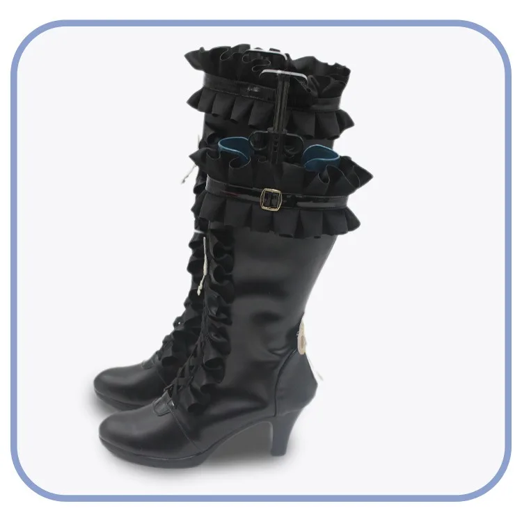 Herta Cosplay Schuhe Spiel Honkai Star Rail Cosplay Requisiten PU Leder Schuhe Halloween Karneval Stiefel Nach Maß
