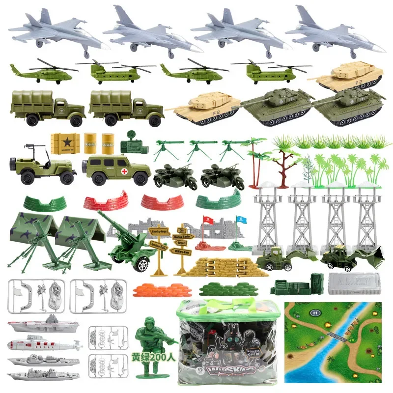 

Model Soldier War Soldier Tank Sand Table Male Birthday Gift Toy Set