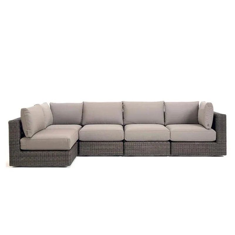 

Outdoor rattan sofa combination waterproof and sun protection outdoor leisure courtyard villa balcony terrace sun room furniture