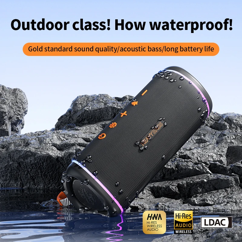 Bass-18 Portable Waterproof Outdoor Bluetooth Speaker 20W For Camping Party Cycle Travel Soundbox Wireless Surround Bass TWS