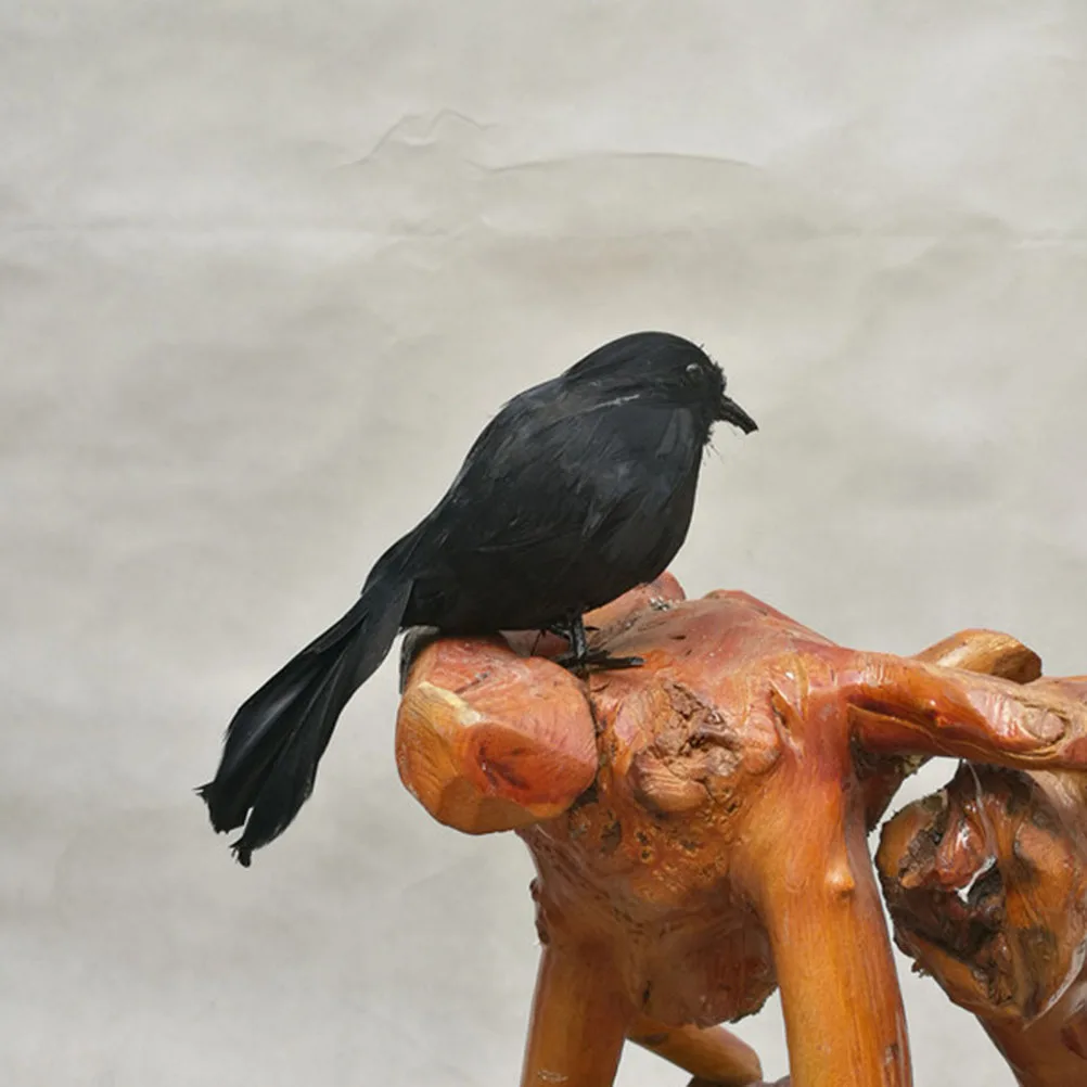 Versier gesimuleerde kraaidecoratie Halloween buitendecoraties Vogelornamenten voor de tuin