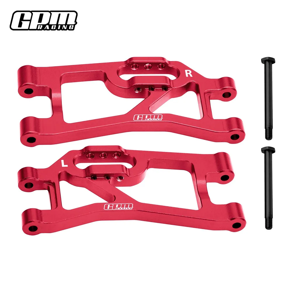 Brazos inferiores traseros de aluminio GPM 7075 para piezas TRAXXAS MINI MAXX RC 10730 + 10740 TXMM056