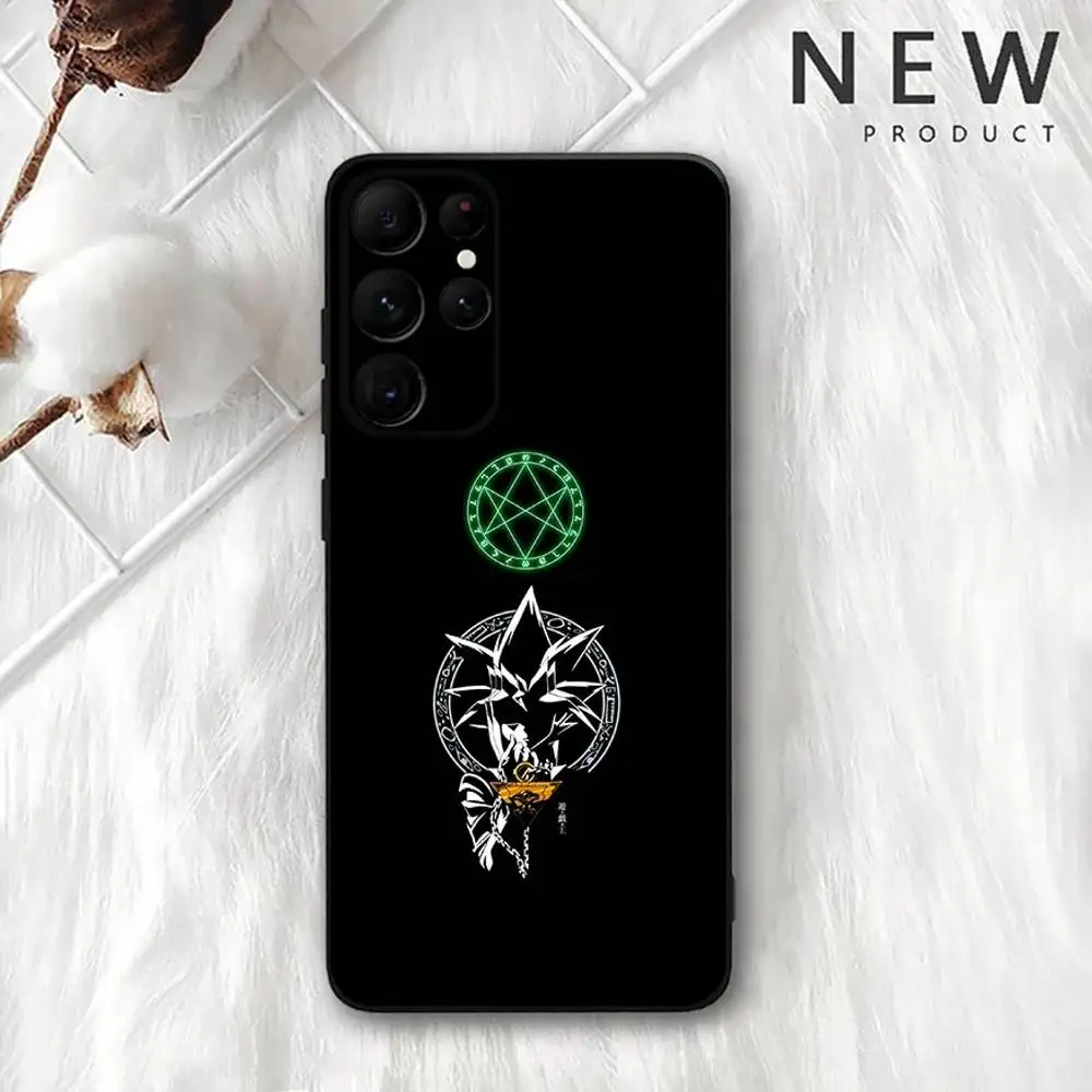 Cartoon Game Yu Gi Oh Phone Case For Samsung S 25,24,23,22,30,21,10,9,Ultra,Plus,Lite,FE,4,5G Black Soft Case