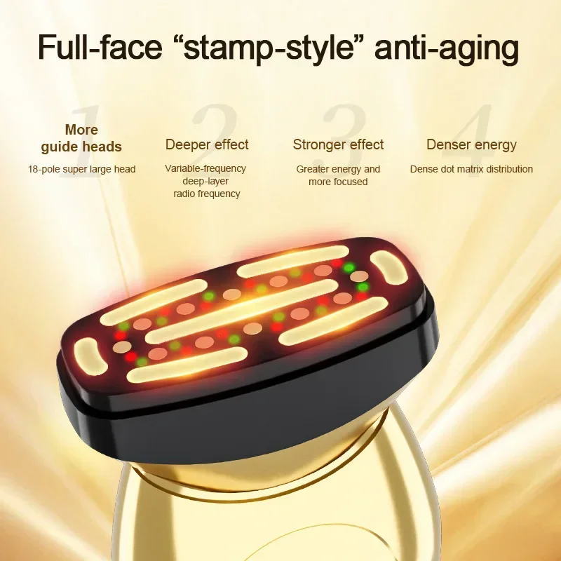 مدلك الوجه الكهربائي رفع الوجه مكركرنت سونيك Rf شد الوجه المضادة للتجاعيد شد الجلد تدليك أجهزة تجميل البشرة