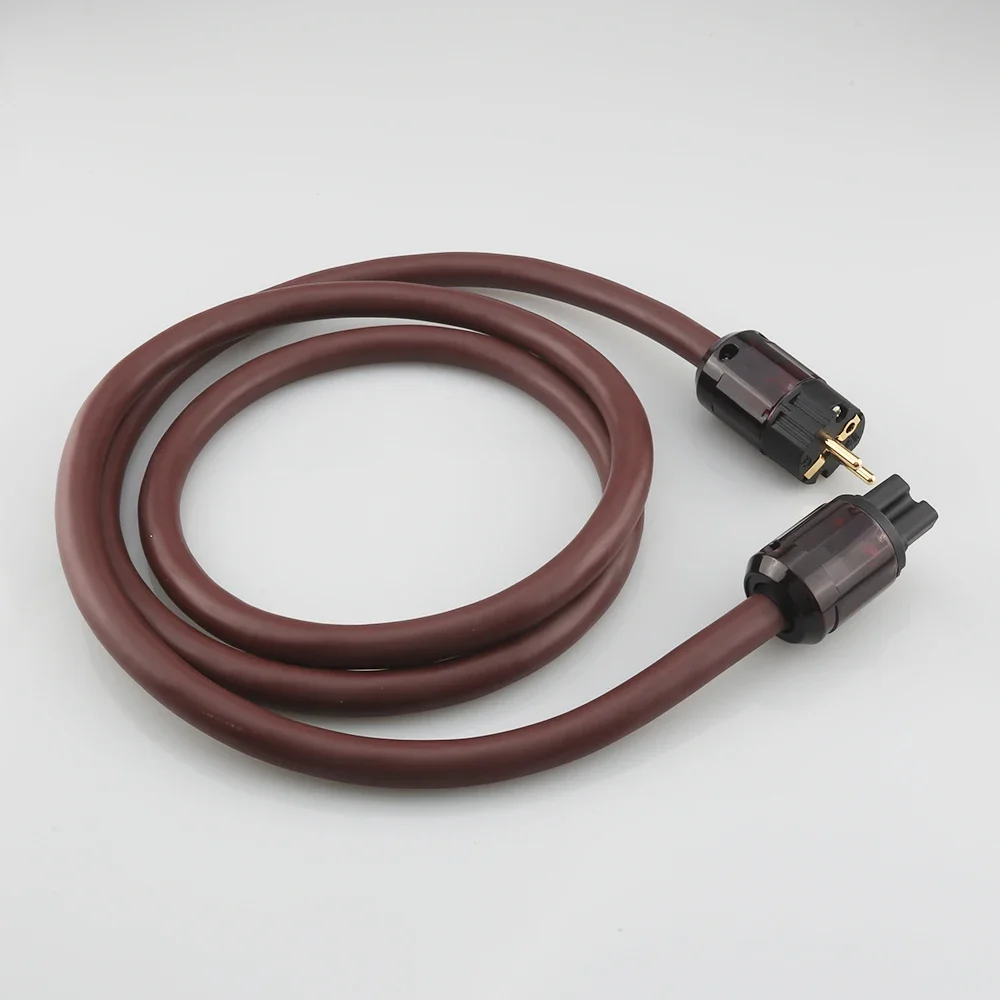 High Quality HIFI Power Cord P125 Power Cable AC Power Cord with P-079E EU/US Plug Socket Connector AC Cable Line