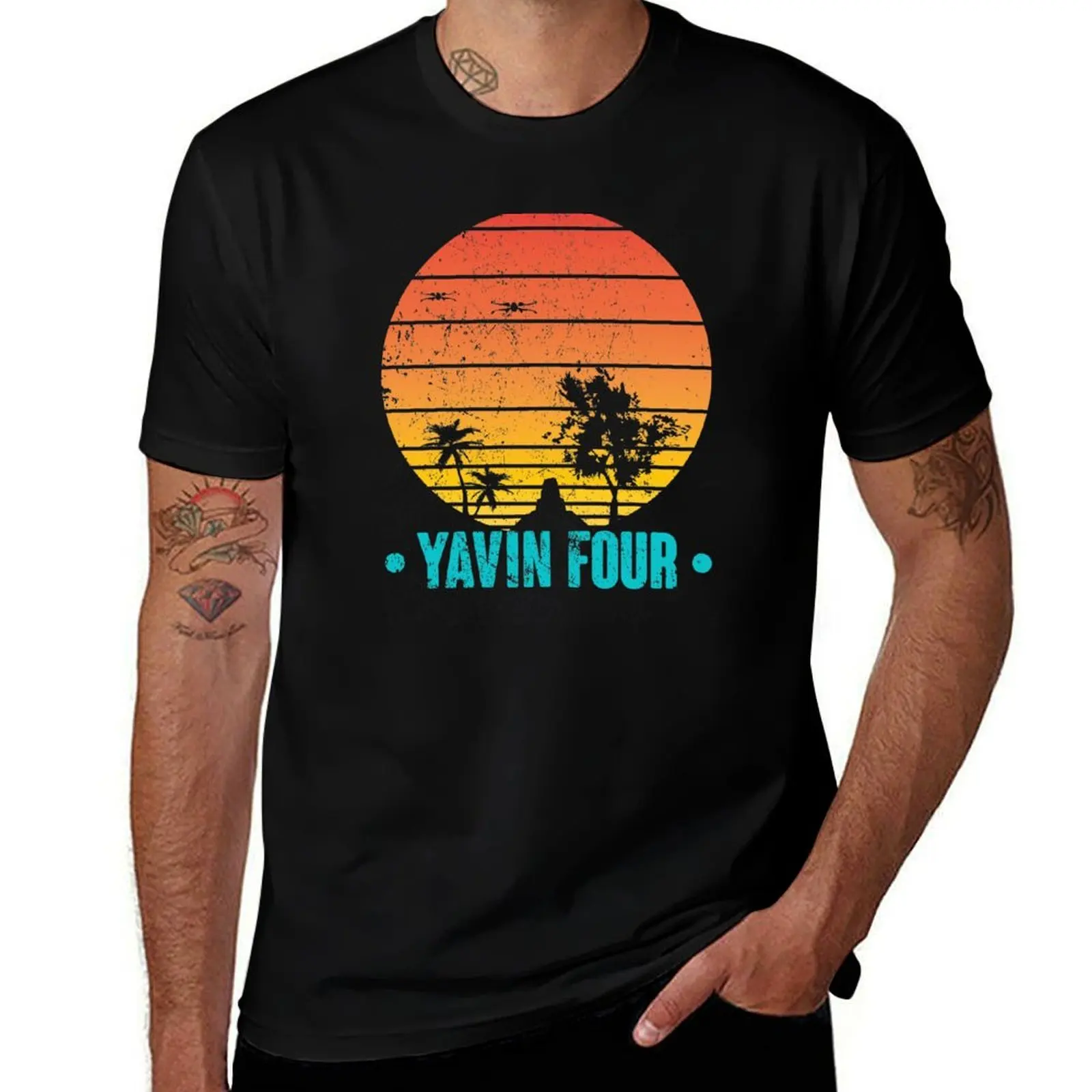 

Tropical Four! Visit Yavin T-Shirt Christmas Casual Tee Shirt
