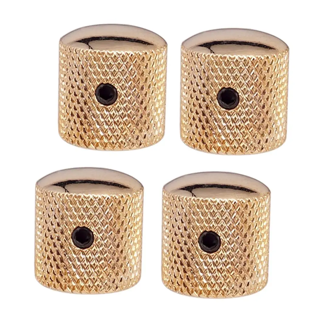 Iron Volume Knob Golden Tone Control Button Set Bass Guitar Replacement Cranksets for Musical Instrument Parts