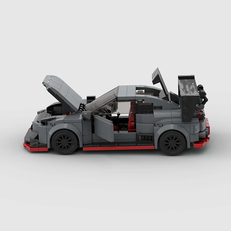 NEW MOC GT-R R35 Speed City Car Champion Racer Classic Supercar Building Blocks Brick Racing Technique Creative Garage Kid Toys