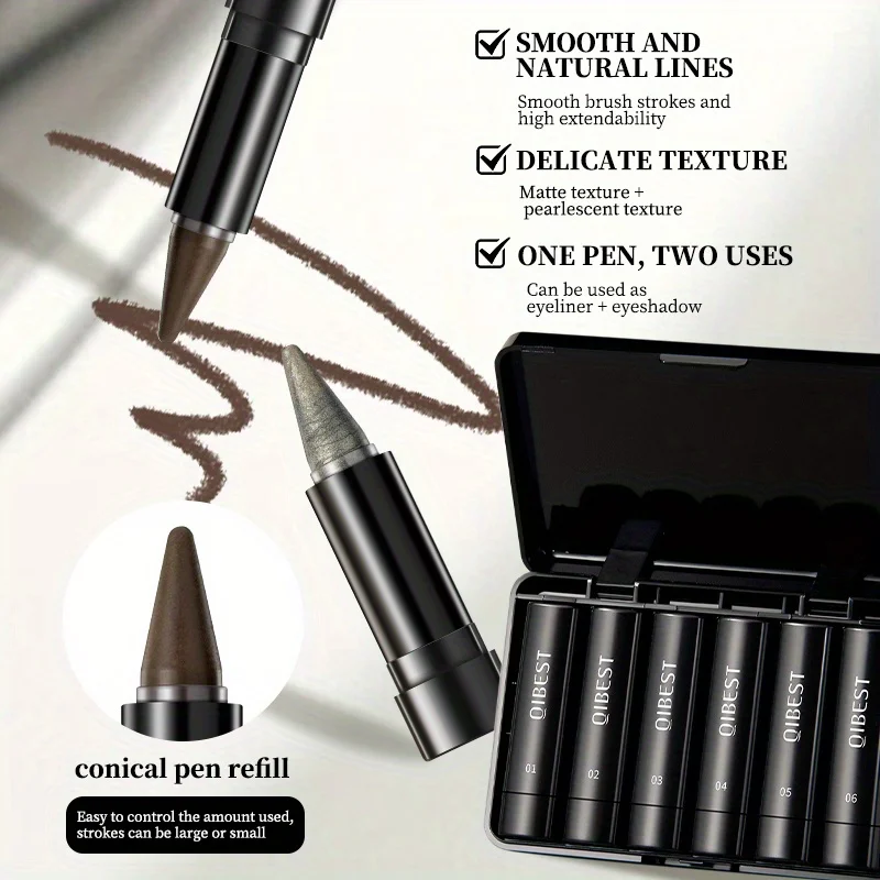 Waterproof long-lasting eyeliner cream matte pearlescent quick-drying eyeliner rich eyeliner eye makeup