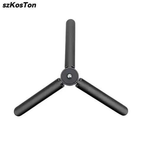 1/4 Inch Screw Metal Mini Tripod Stand for DJI Zhiyun Feiyu Gimbal Handle Grip Stabilizer DSLR Camera Monopod Tabletop Handheld