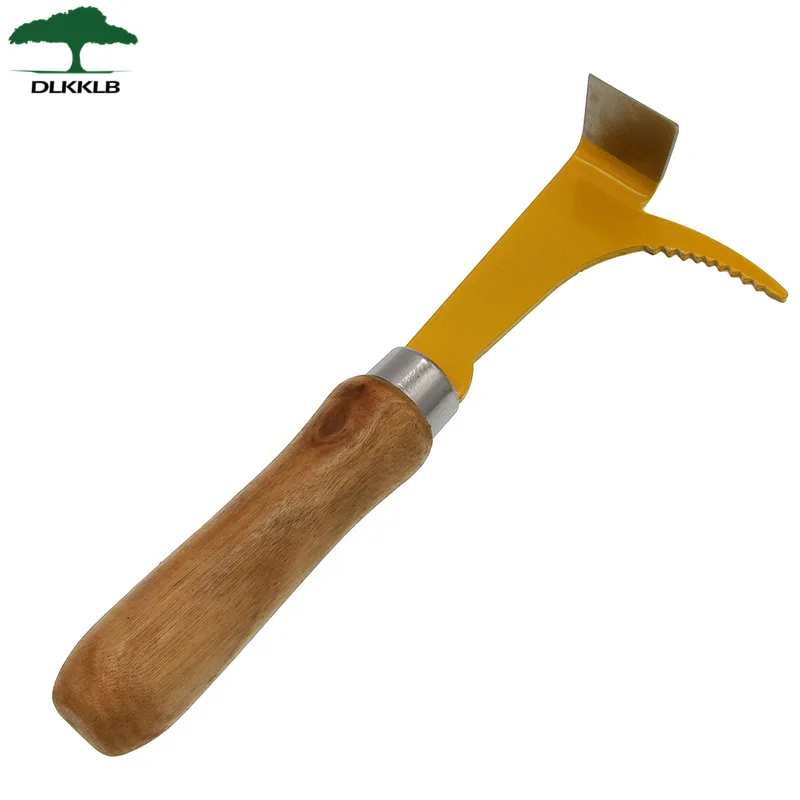 

2PCS Beekeeping Tools Wholesale Wooden Handle Elbow Scraper Multi use Spray Painting Spleen Knife Pig Tail Cleaning Knife