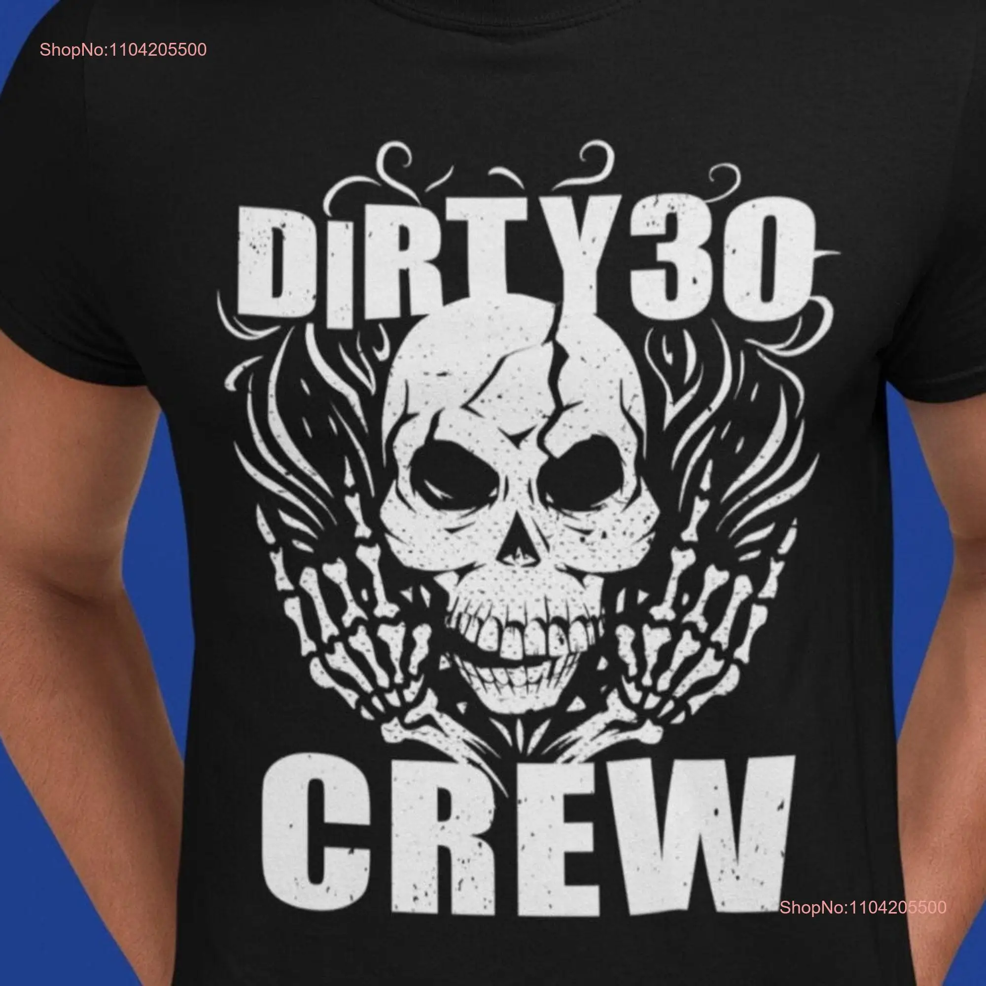 Dirty Thirty T Shirt 30th Birthday Party Crew For Metalhead long or short sleeves