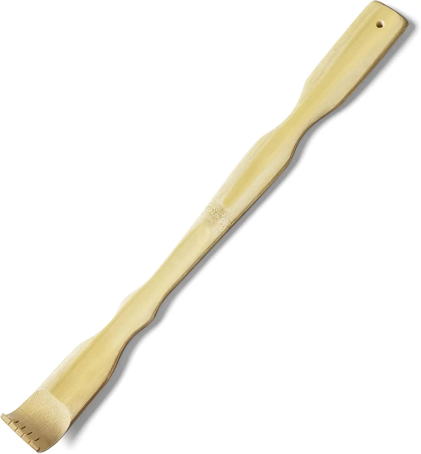 Bamboo Scratchers with Curved Handle Gentle on Skin and Labor-Saving for Every Itch Intensity 17'' Wooden Back Scratchers