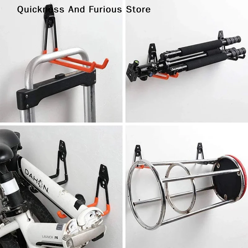 ♬ 頑丈な壁掛けメタルフックガレージオーガナイザー自転車はし - Workshop Tools Hanger のレビューと価格