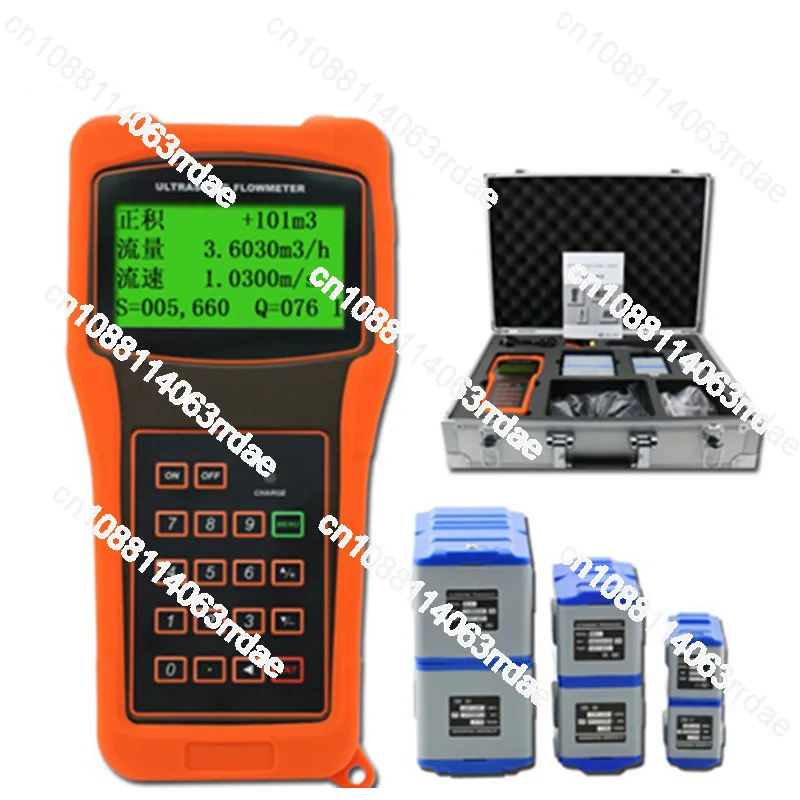 Ultrasonic hydraulic flow meter hand held