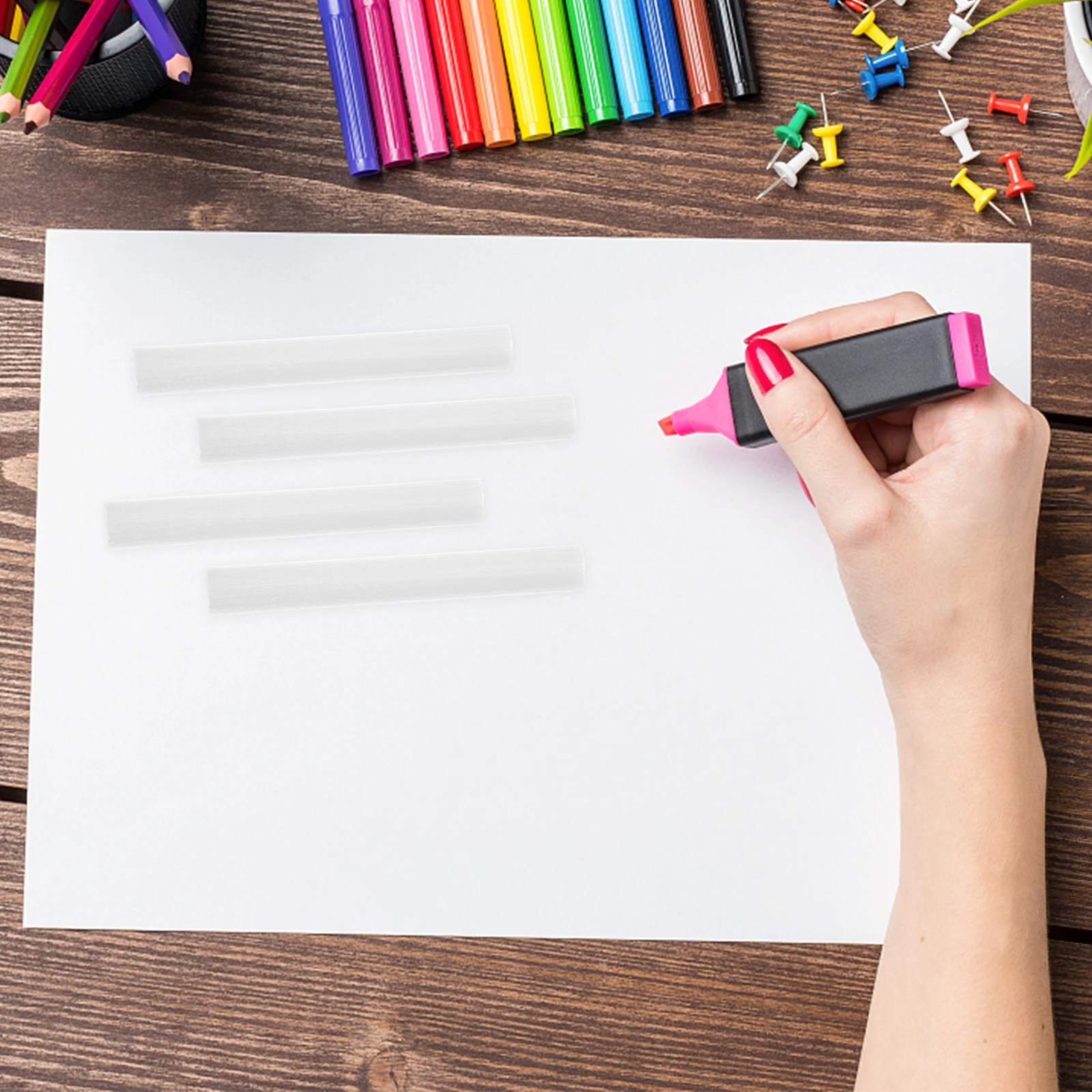 

100pcs Marker Cotton Core Paint Pen Refills 80x10mm DIY Blank Inner Cores Accessories Portable Art Supplies Oil Painting Marker