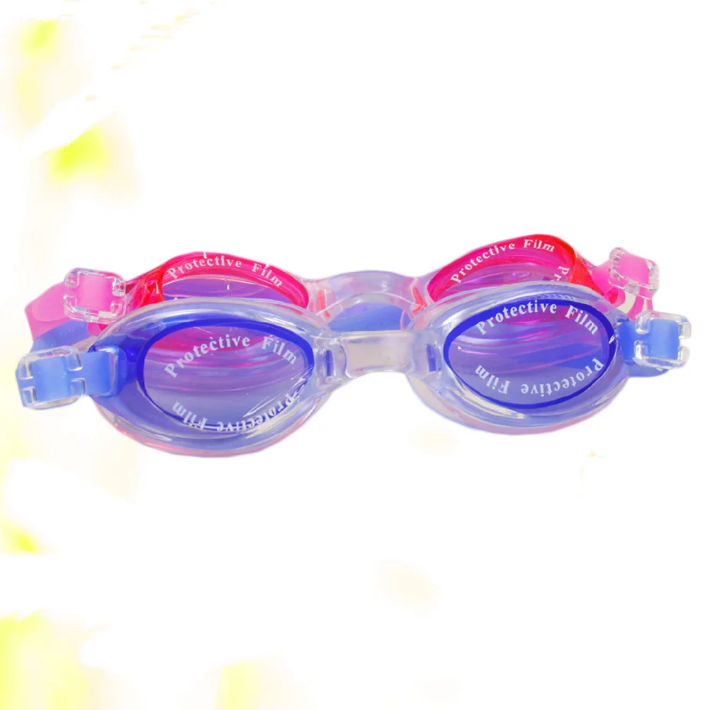 

2Pcs Swimming Goggles Waterproof Baby Swim Glasses Anti-fog Swim Goggle with earplug (Random Color)