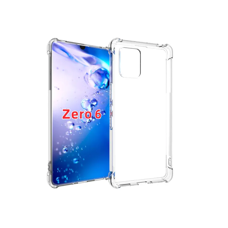 For Sharp Aquos Zero 6 mobile phone case transparent all-inclusive TPU four-corner anti-fall silicone protective cover soft