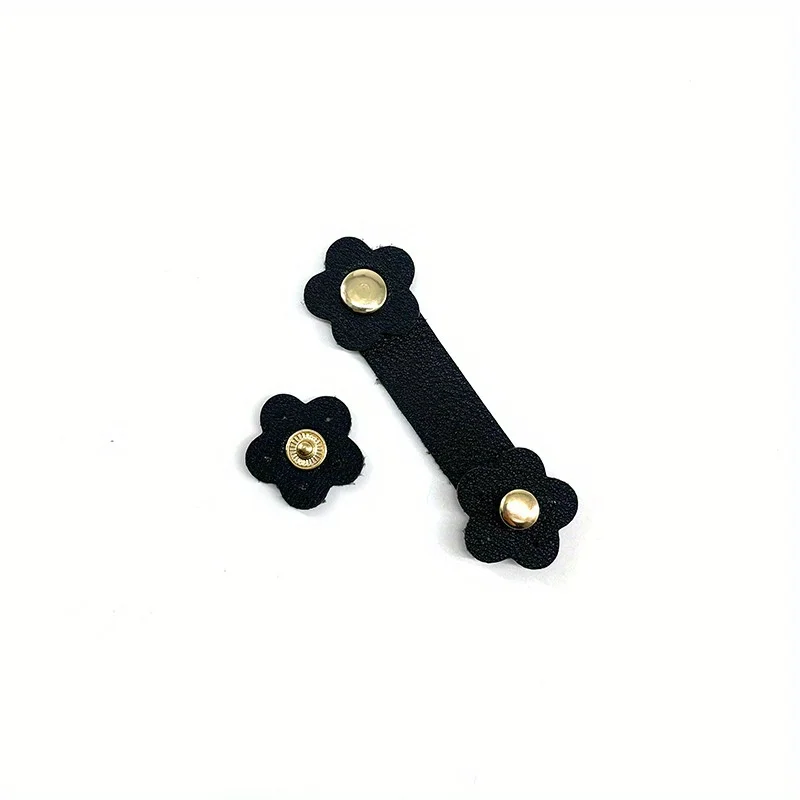 أبازيم أصلية من جلد البولي يوريثان للحقائب - 3 ألوان، على شكل زهرة، حقائب يد DIY، حقائب اليد، صناعة المحفظة - ترصيع الضغط، القابض #3