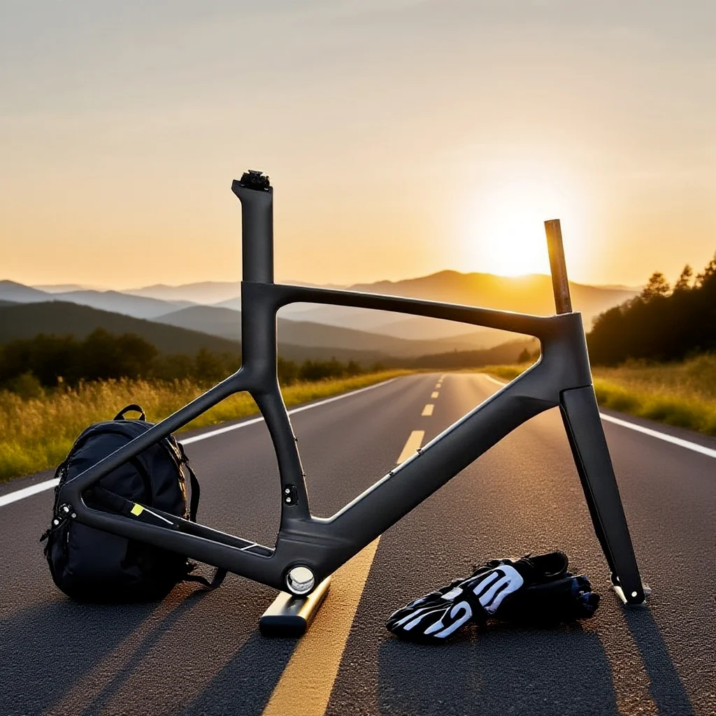 Carbon Road Bicycle Frame, Full Hidden Cable Line, Disc Brake, Racing T47, Bottom Bracket, DPD Shipping For European Countries