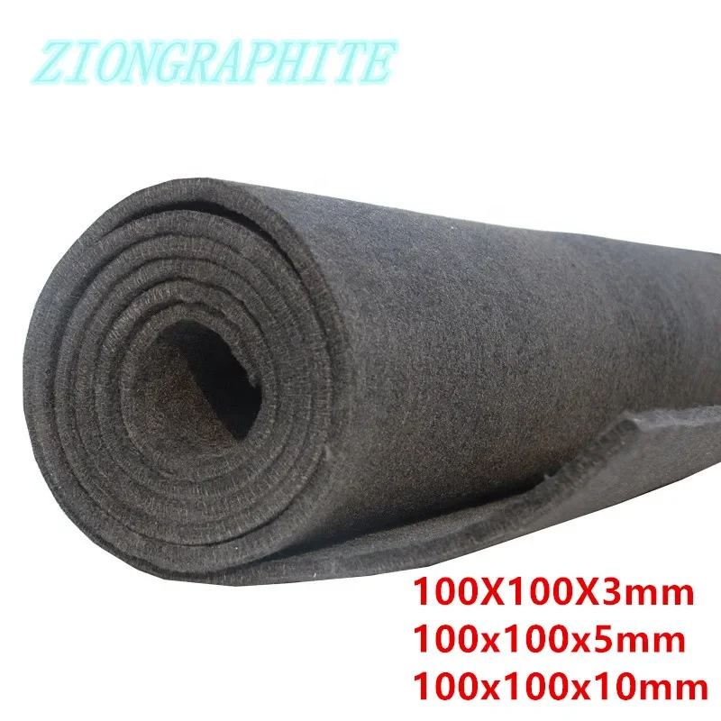 

100x100 graphite felt carbon fiber felt used for electrode , battery ，For vacuum furnace insulation