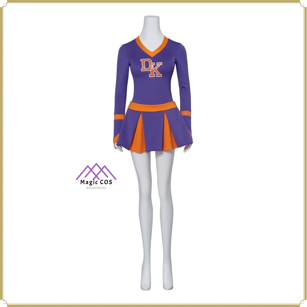 

High Quality Horror Cosplay Costume - American Movie Women's Spooky Blue Cheerleader Style Full Set Anime Clothes Party Suit