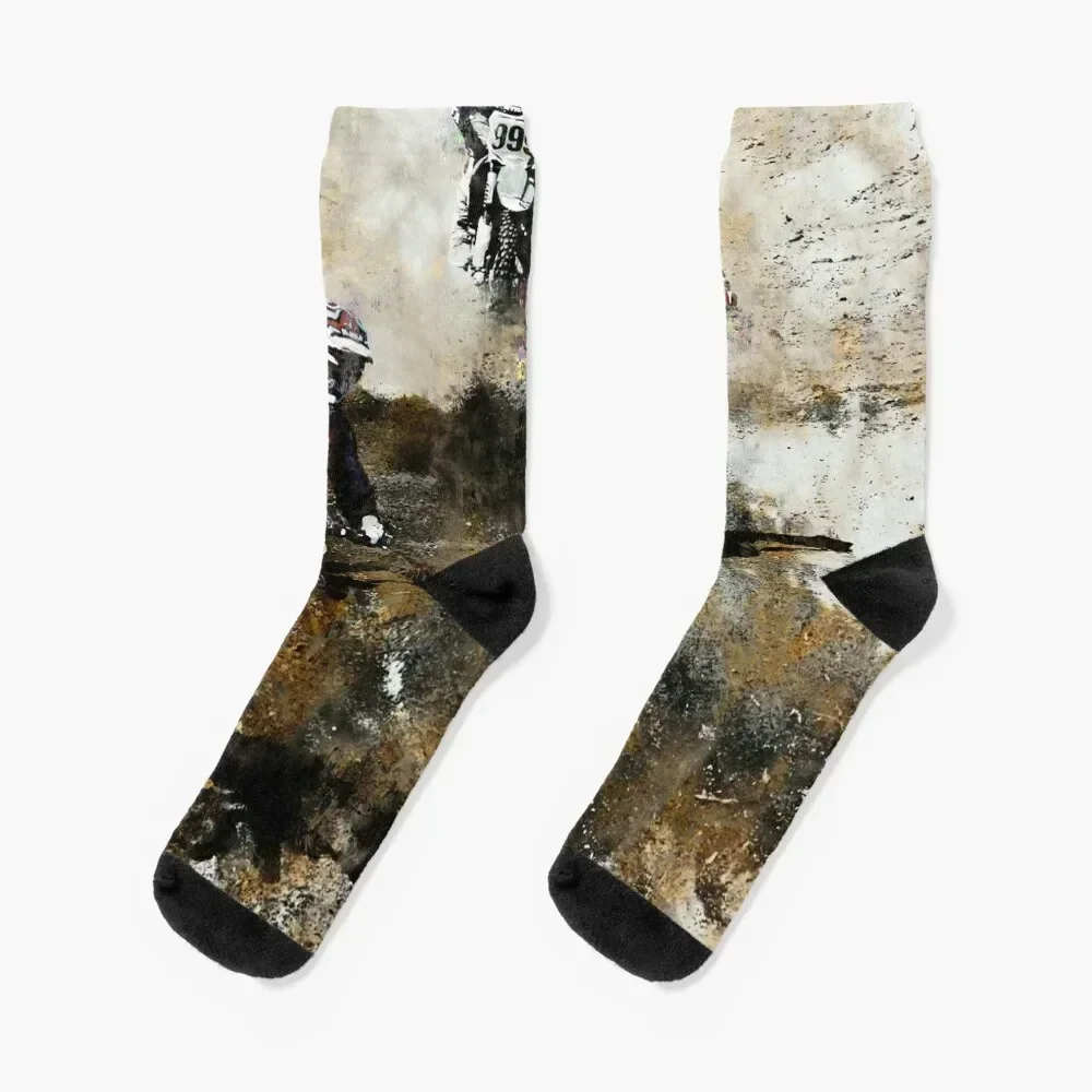 

Motocross Dirt Bikers Socks golf Stockings compression Toe sports Run Boy Socks Women's