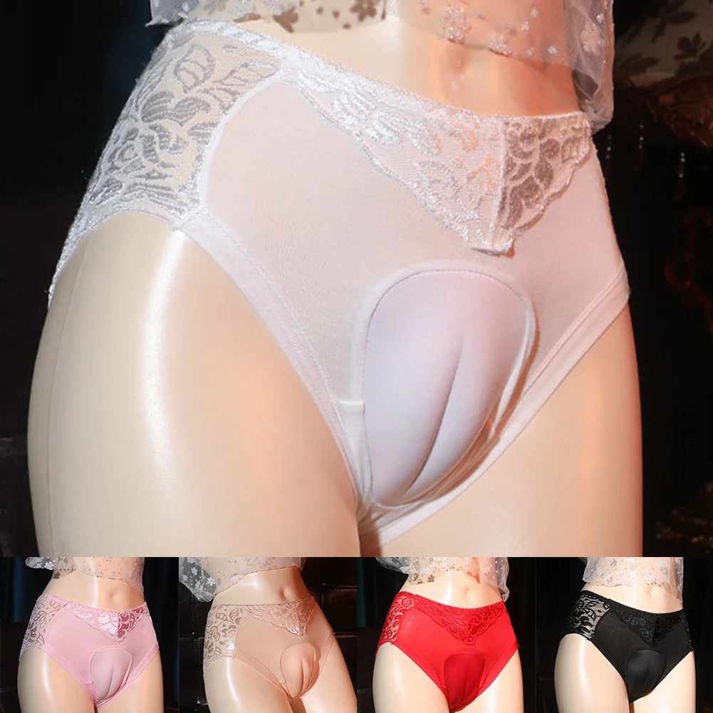 Crossdress Transgender Hiding Gaff Panties Briefs Underwear Sexy Casual Solid Color Regular Slight Stretch Unisex Vacation Comfy