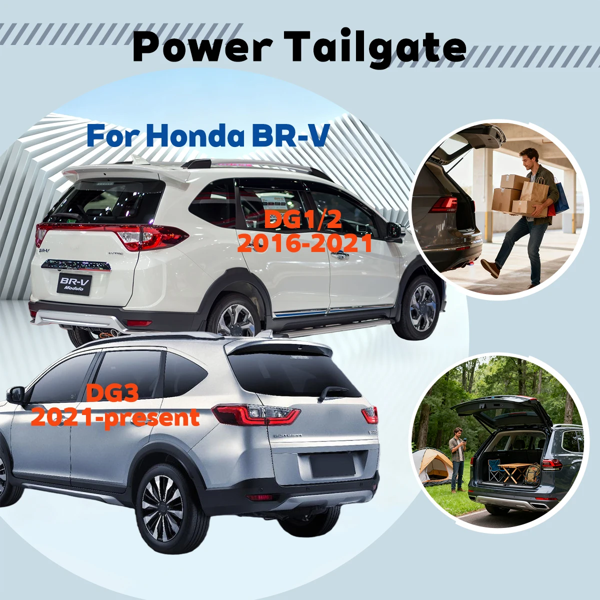 Для Honda BR-V DG1/2 DG3 2016-настоящий автоматический подъемный электрический замок задней двери, модуль закрытия задней двери, система открытия