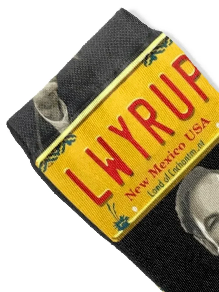 Saul Goodman Attorney at Law License Plate Design Socks Antiskid soccer sport sports stockings floral Women's Socks Men's