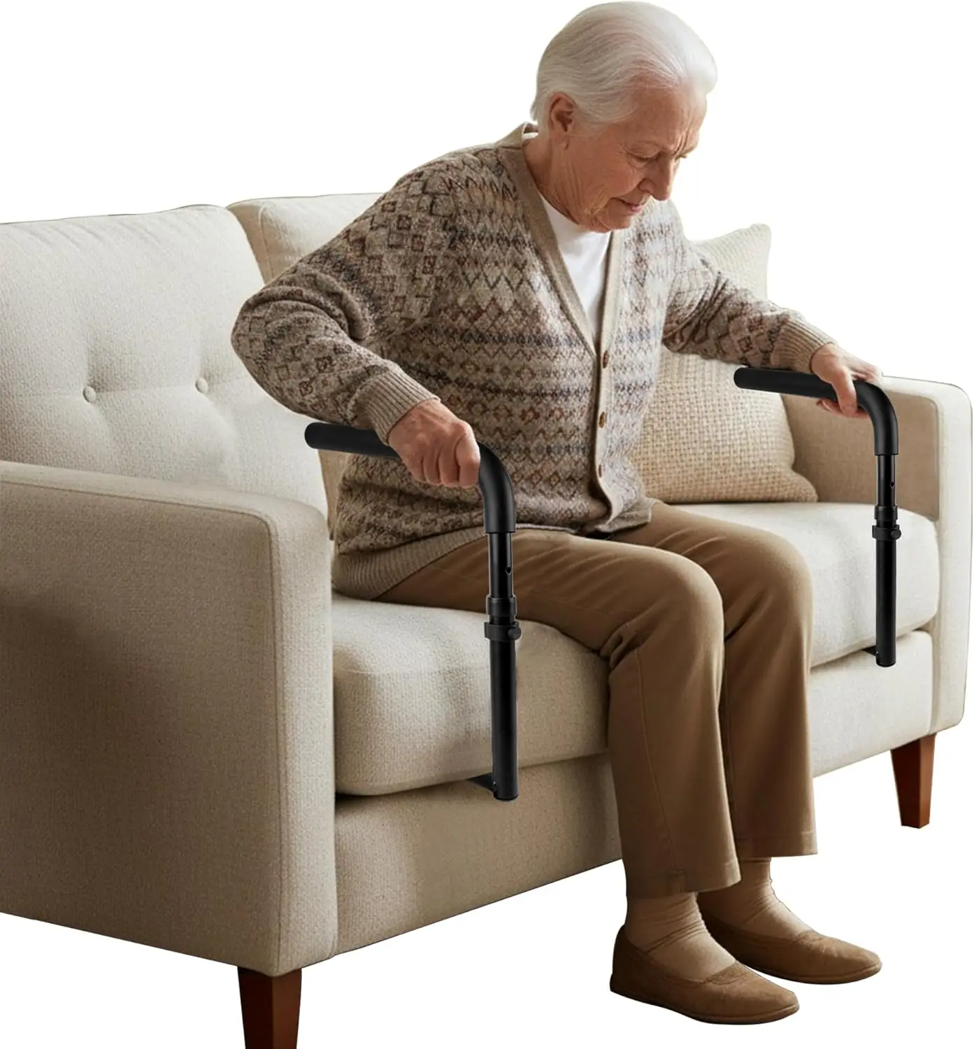 

Adjustable Safety Grab Bar for Elderly Assistance, Couch & Chair Stand Aid, Senior Mobility Rail