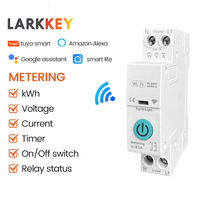 Tuya WiFi Intelligent Circuit Breaker Metering 1P 63A DIN Rail Switch Power Metering Energy Monitor for Smart Home Free Shipping