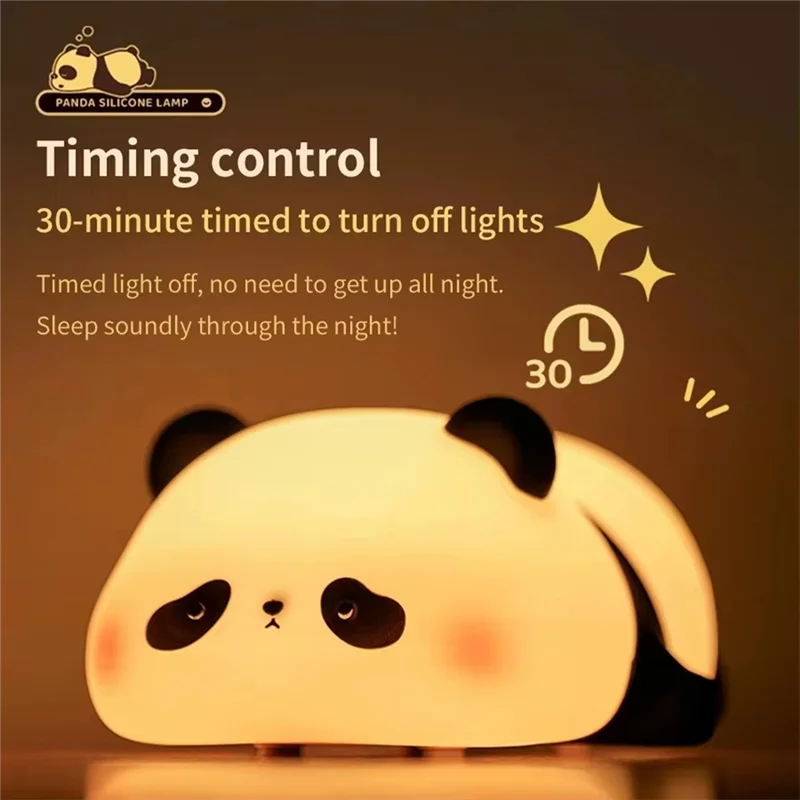 

【New-Sale】Cute Panda Pangda LED Dimmable Panda Night Light, Novelty Animal Nightlight, Kids Room Decor Cool Gift
