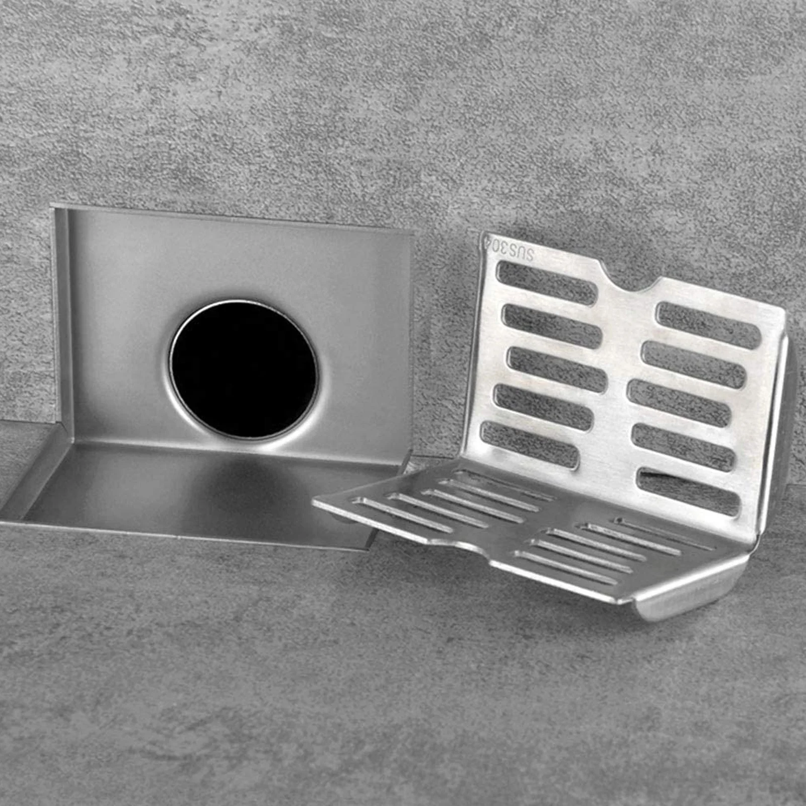 L Shaped Drain Corner Floor Drain L Shape Stainless Steel Wear Resistant  Corrosion Resistant Widely Used L Shaped Drain