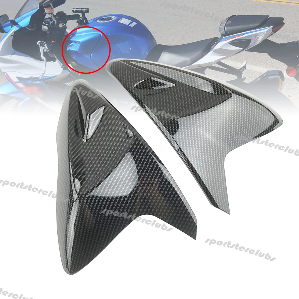 Carbon Fiber Look Fuel Gas Tank Front Cover Panel Fairing For Suzuki K11 L1 GSX-R600 GSX-R750 GSXR 600 750 2011-2019 2012 2013