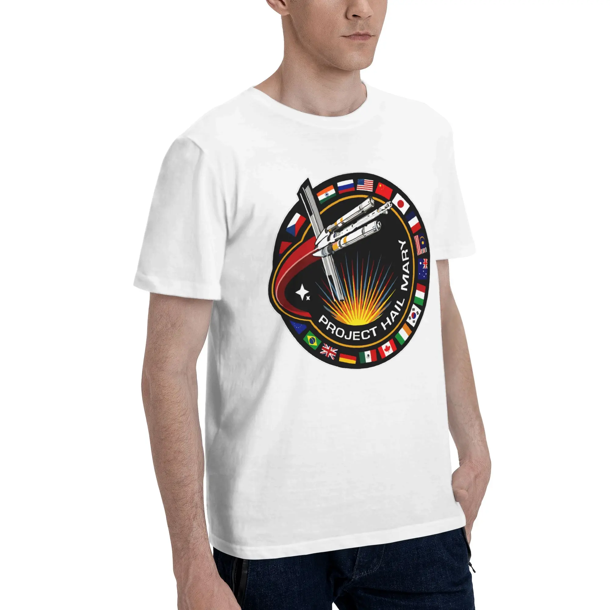 Men Women Ryland Grace Project Hail Mary Sci-Fi rocky Shirt Cotton Graphic Printing Tee Shirts  Top Clothing