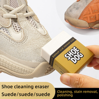 Premium Suede Eraser And Shoedog Shoe Brush Set for Sneakers And White Shoes Soft Material Damage-Free Portable Cleaning Tools