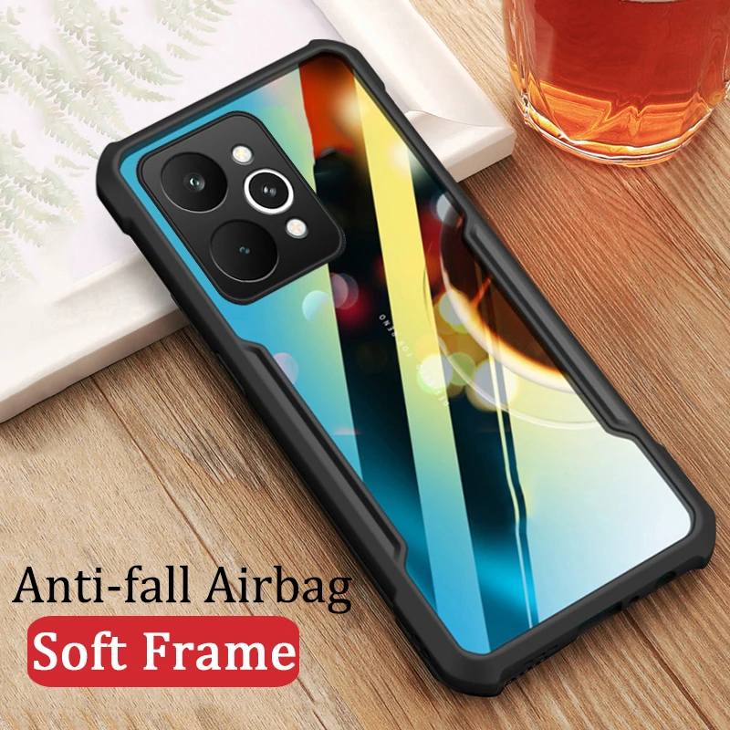 ل Realme 15 Pro 5g غطاء واضح وسادة هوائية الزاوية البلاستيك الصلب قذيفة ل Realme 15 برو 5 جرام شفافة جراب هاتف