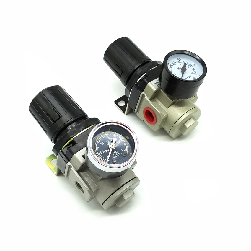 Air Control Compressor Pressure Gauge Relief Regulating Regulator ValveAR3000-02 1/4'' AR4000-04 1/2'' Port Size