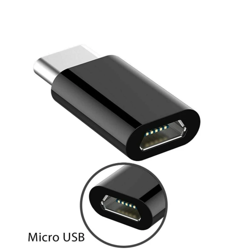 Micro-USB To Usb C Adapter, Mini To Typec Charging Adapter, Usb Type C Adapter Conversion Connector With Resistor