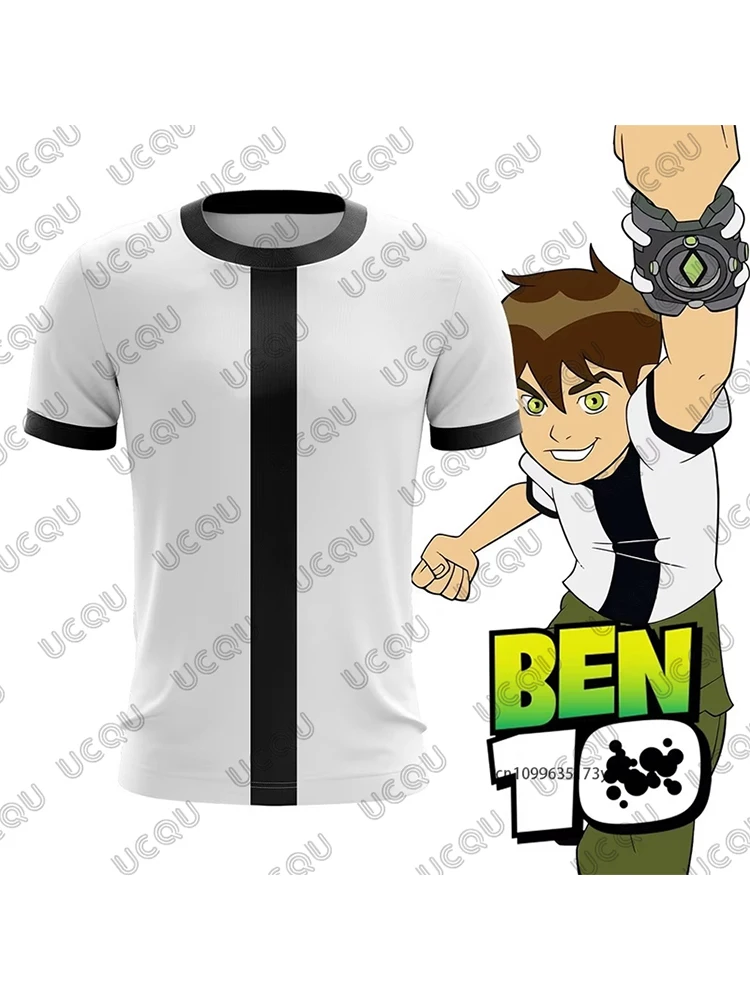 2025 Anime Omnitrix Ben10 Cosplay T-shirts Ben Tennyson dessin animé imprimé été hommes femmes T-shirts décontracté à manches courtes Y2k enfants hauts