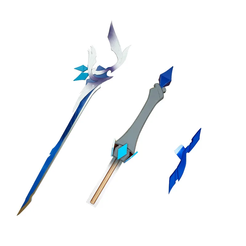 110 cm Skirk Cang Yao Genshin Impact Twinblade Game Randapparatuur Afneembare Wapen Model Bamboe Zwaard Cosplay Props Collecties