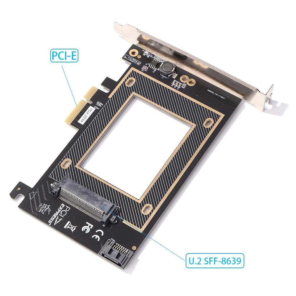 U.2 U2 SSD إلى محول PCI-e SFF8639 SFF 8639 SFF-8639 إلى PCIe PCI Express محول وحدة التحكم بطاقة توسيع إضافة على البطاقات