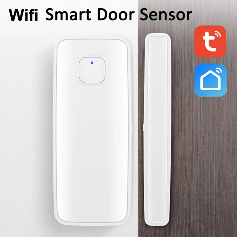 1/5PC Tuya Wifi Smart Door Window Sensor Open Close Detector Smart Home Security Protection Via Alexa Google Home Smart Life APP